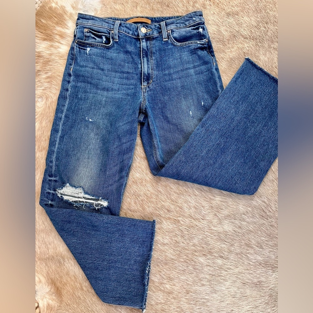 Joe's Jeans High Rise Distressed Blue Jeans